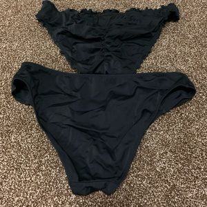 Victoria Secret black bathing suit bottoms